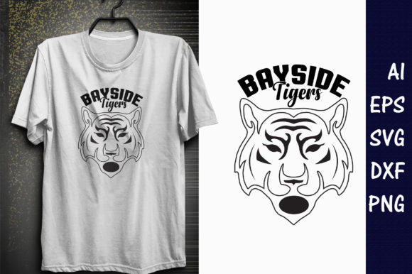 Bayside Tigers T-Shirt Design: A Versatile Graphics Asset