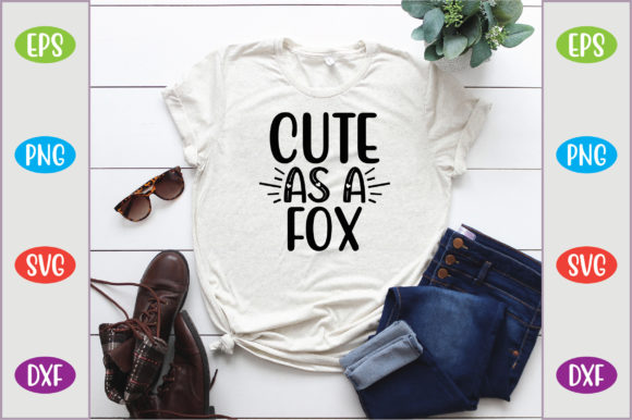 Cute As a Fox: A Charming Addition to T-Shirt Designs