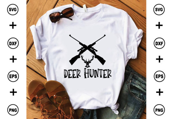 Deer Hunter: A Versatile Graphic for T-Shirt Designs