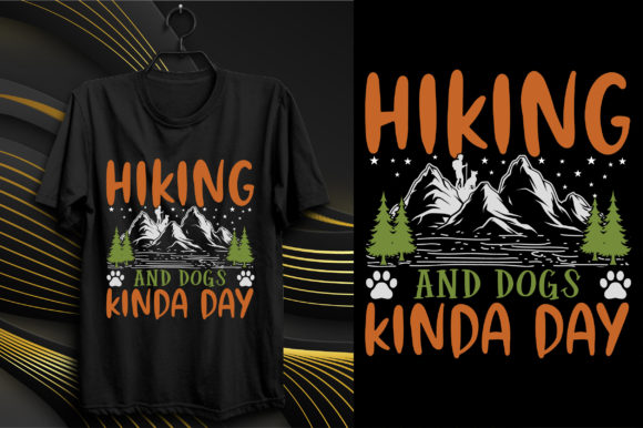 Exploring Dogs Hiking T-Shirt Design for Local Branding