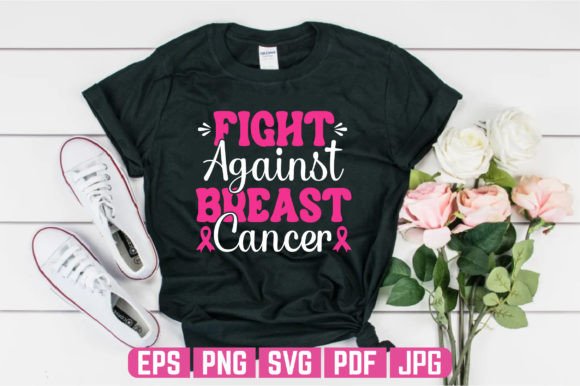 Fight Breast Cancer T-shirt Design: A Versatile Graphics Asset