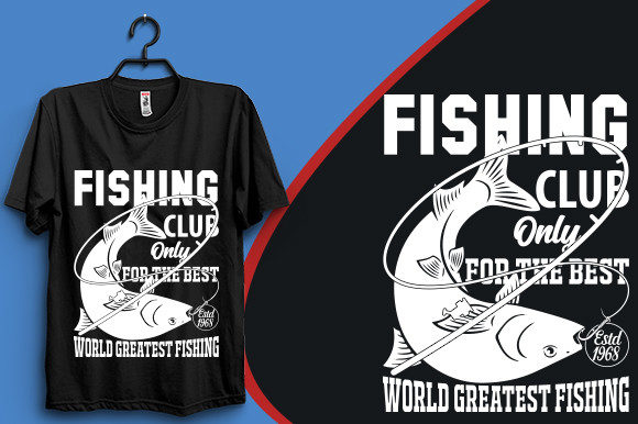 Fishing Club T-shirt Design: A Versatile Graphics Asset