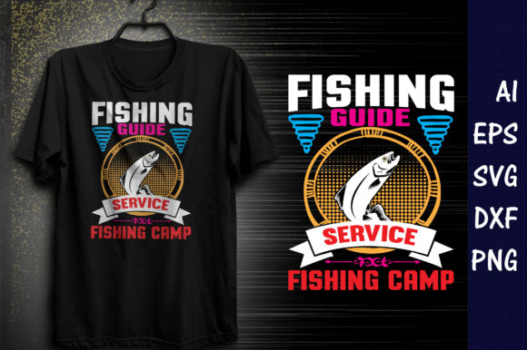 FiShing Guide Service T-Shirt Graphics for Crafters