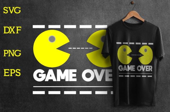 Game Over SVG T-Shirt Design: A Versatile Embroidery Choice