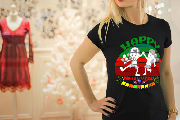 Happy New Year Graphics for T-Shirt Designs and More