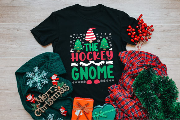 Hockey Gnome Christmas T-Shirt Design Review