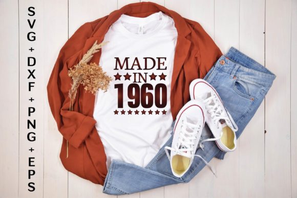 MADE in 1960 SVG: A Versatile Graphic for T-Shirt Designs