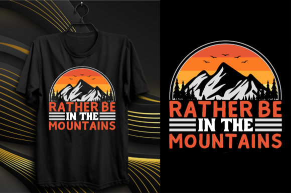 Mountains Adventure T-Shirt Design: A Versatile Graphic