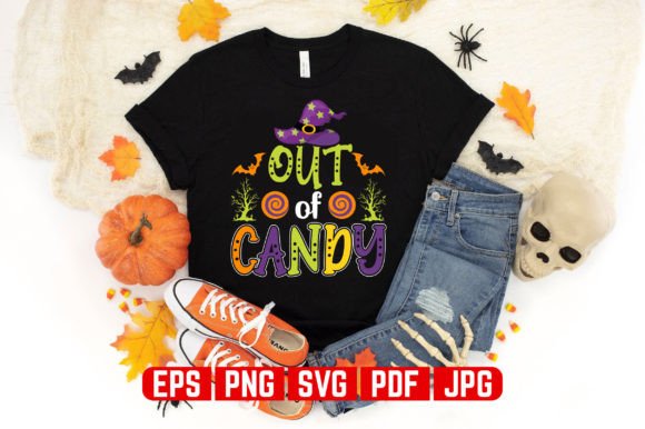 Out of Candy Halloween T-shirt Design: A Graphics Must-Have