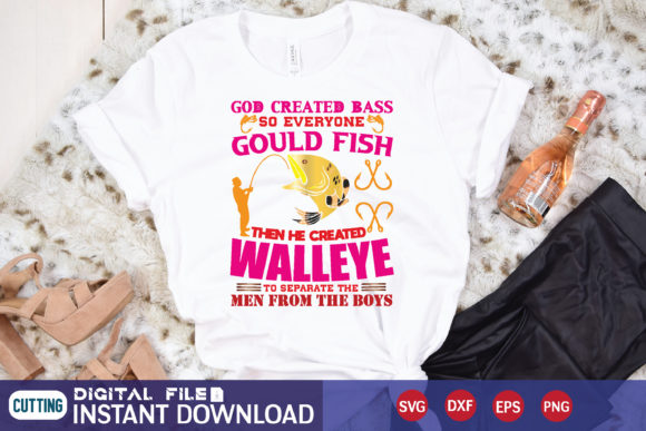 Review: GOD CREATED BASS Graphics for T-Shirt Designs