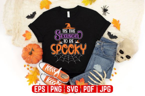 Spooky Halloween T-shirt Design for Local Business Branding
