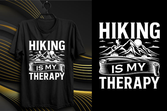 Therapy Hiking T-Shirt Design: A Creative Graphics Asset